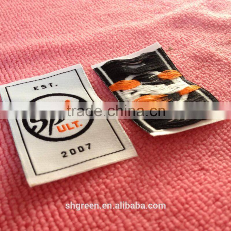 iron on fabric and textile label patch