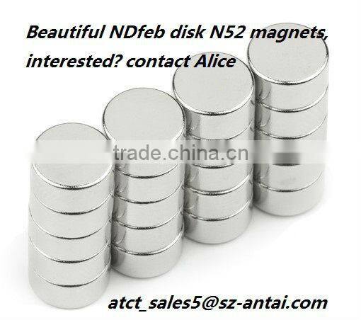 N35M permanent NdFeB disk magnet for generator