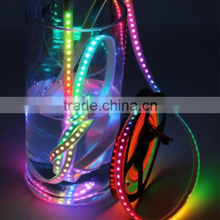 waterproof IP65 IC WS2812B led strip smd 5050 144 led strip ws2812