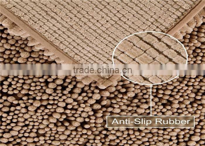 noodle dog microfiber mat chenille non slip floor mat