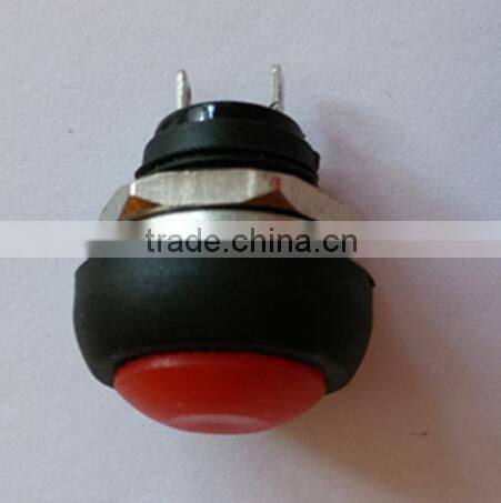 black momentary round waterproof plastic push button switch price PBS-33B