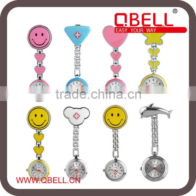 multi-function Smile pocket hang cheap nursing watch