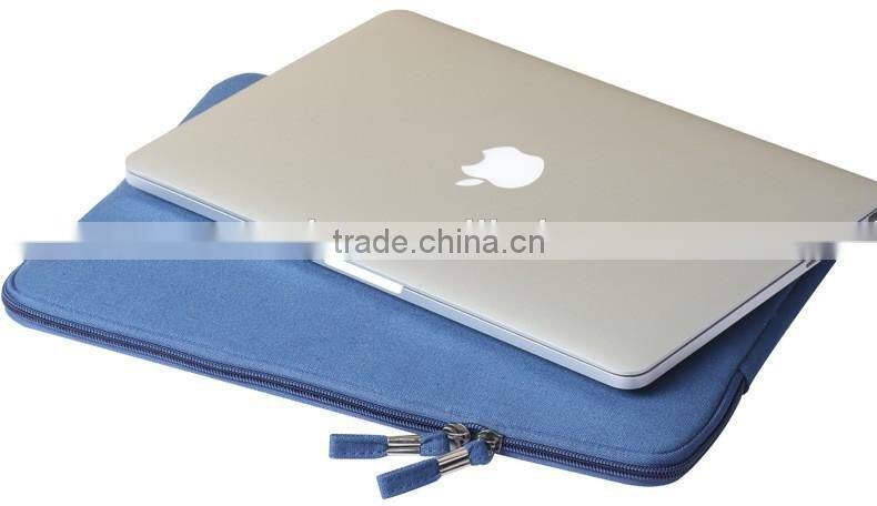 Newest Cowboy Canvas Sleeve Case For Macbook Laptop AIR PRO Retina 11",12",13",15 inch, Notebook Bag