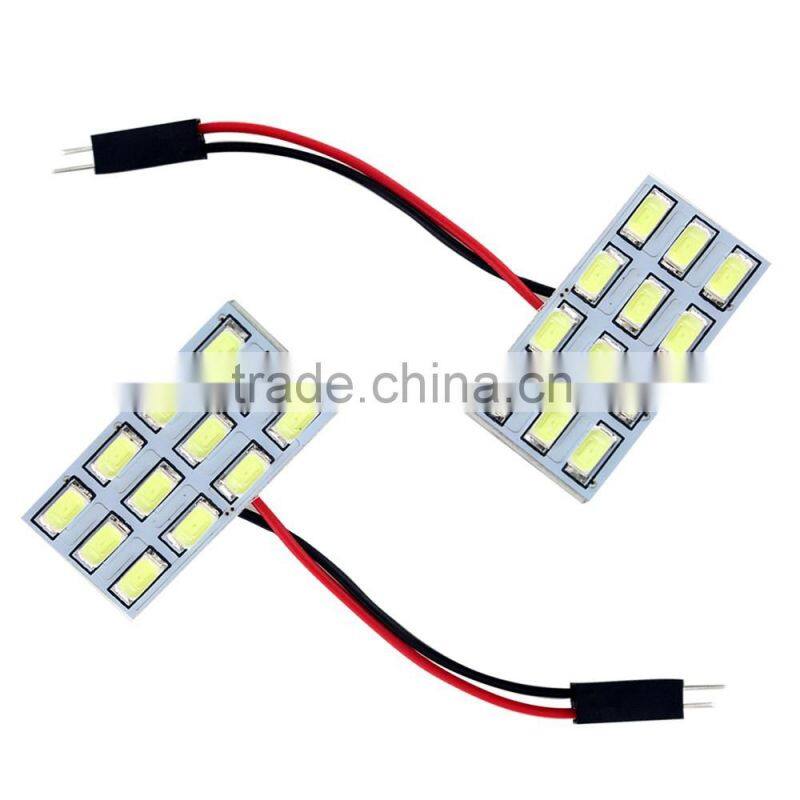 12smd 5730 Festoon T10 led light bulb led car roof light 12v led pannel light