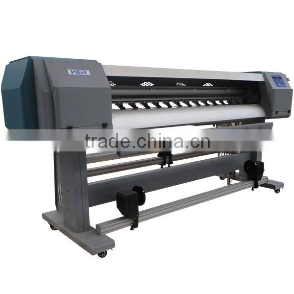 2016 new design 1.8m WER indoor and outdoor printing machine with DX5 head beach banner printing machine