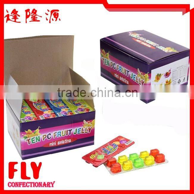 80g taiwan jelly cube /10 in 1 jelly