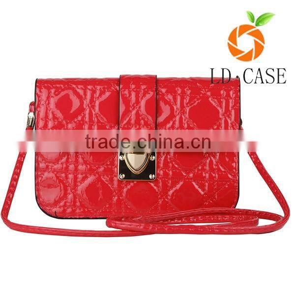 Cheap wholesale fashion high quality leather phone bag purse for Samsung brand