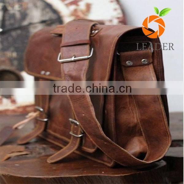 Retro long strap casual style college student shoulder bag