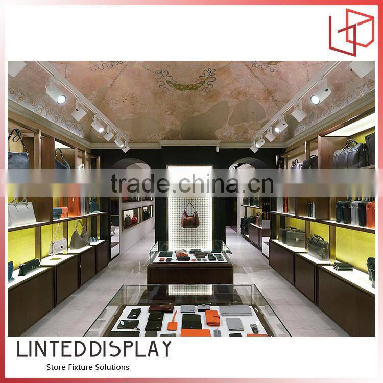 Factory handbag shelf display