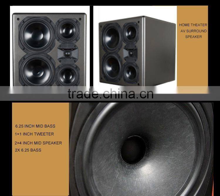 1 inch tweeter 2*4 inch mid speaker 6.25 inch mid bass home theater AV surround bluetooth speaker
