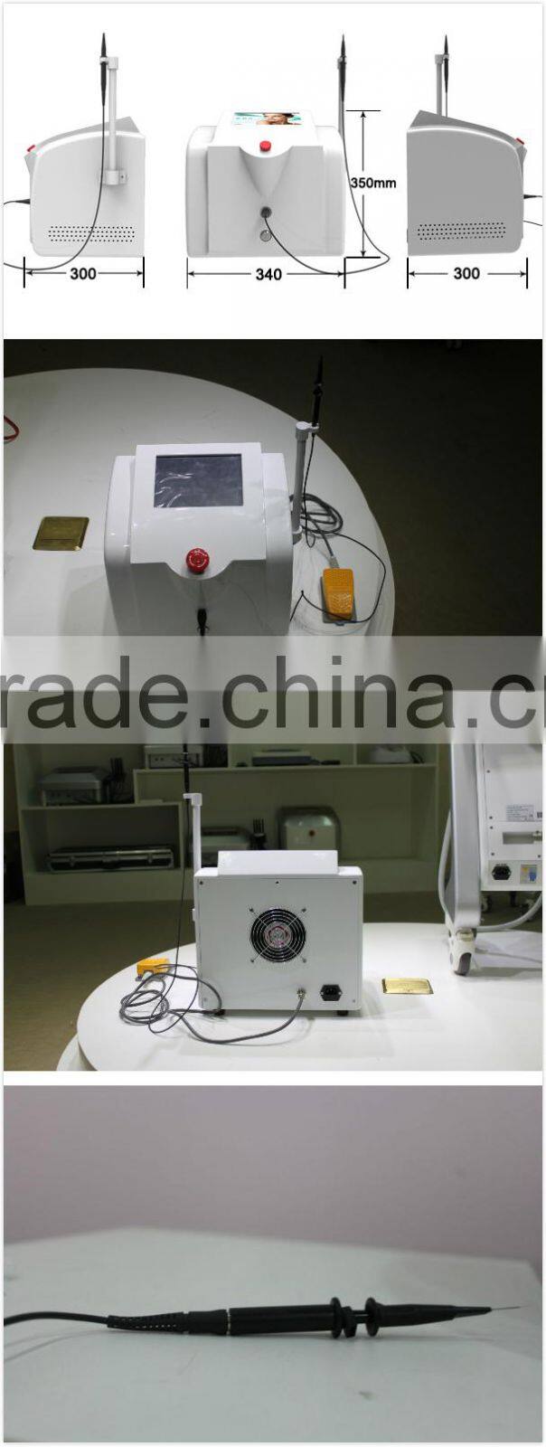 RBS 30MHz Skin Mole Removal Machine / Vascular Vein Removal Machine
