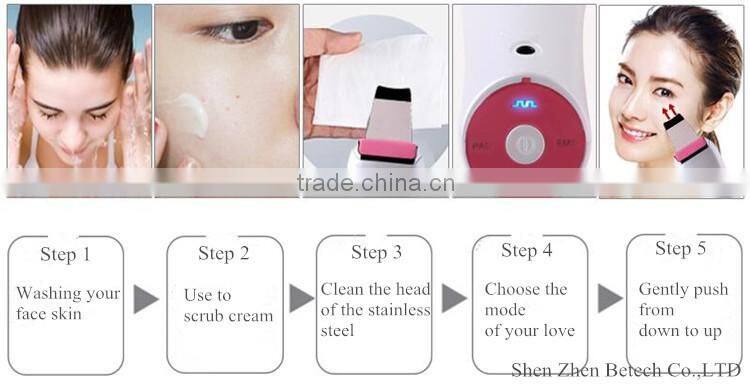 Home use luxury co je skin scrubber high quality