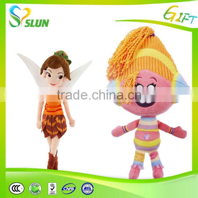 custom cartoon anime plush toys little girl plush doll