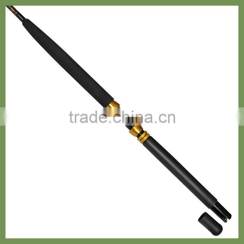 cheap chinese solid fiberglass boat rod game fishing rod
