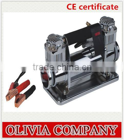 12V double 2*40mm cylinder car portable mini air compressor