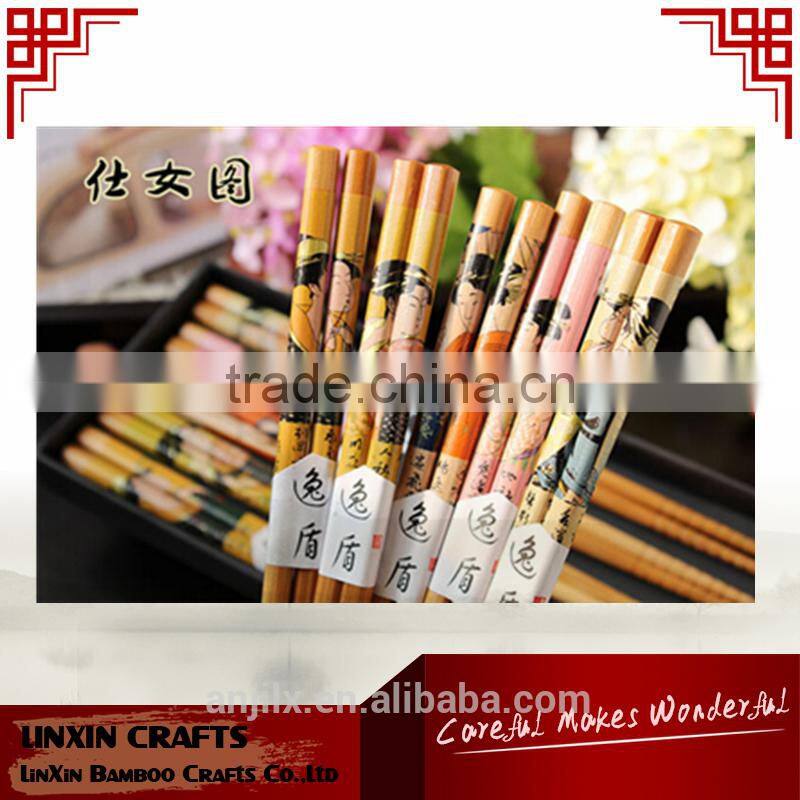 12Japanese reusable wood chopstick wholesales cheap wood chopstick made in china Japanese style