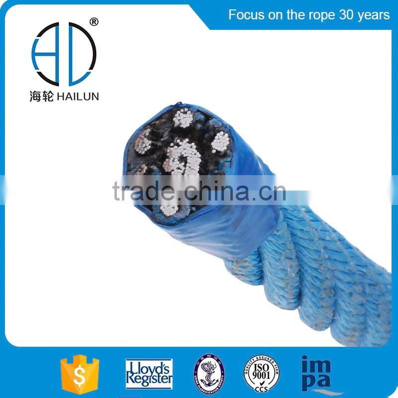 6strands 14mm PP steel combination rope deap sea fishing rope