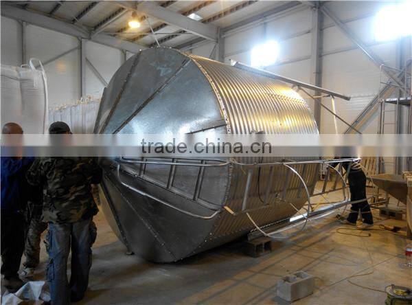 vertical yellow maize soybean storage steel silo