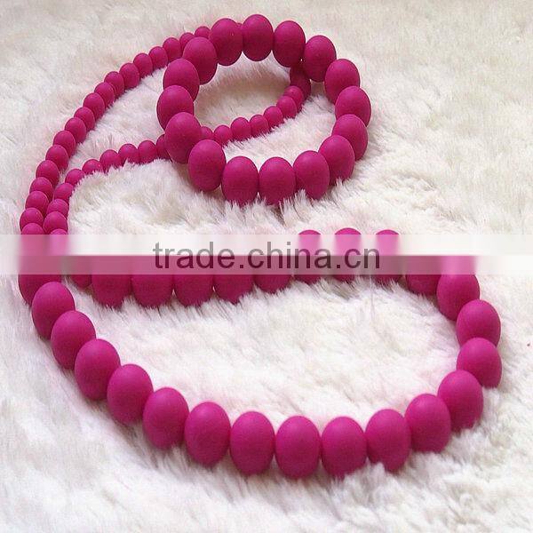 giraffe teether baby chewing teething necklace silicone jewelry