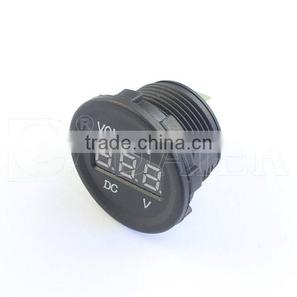 Car 12V Auto DC Socket Voltmeter With Standard Nut