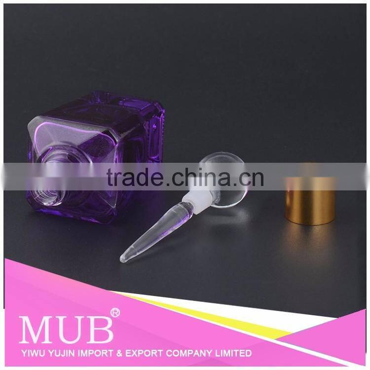 2016 Hot sell crystal wedding favor Glass perfume bottle, perfume empty glass bottle