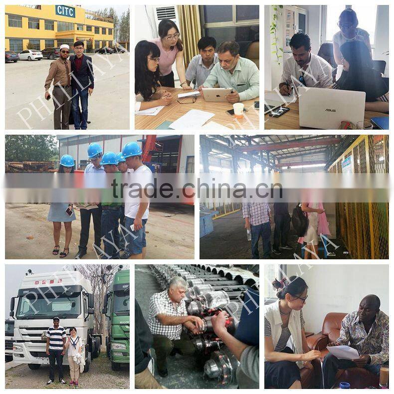 China New 40T 3 Axle Drop Deck Trailer for Container Transport