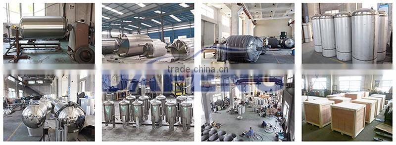 Stainless steel mineral water storage tank