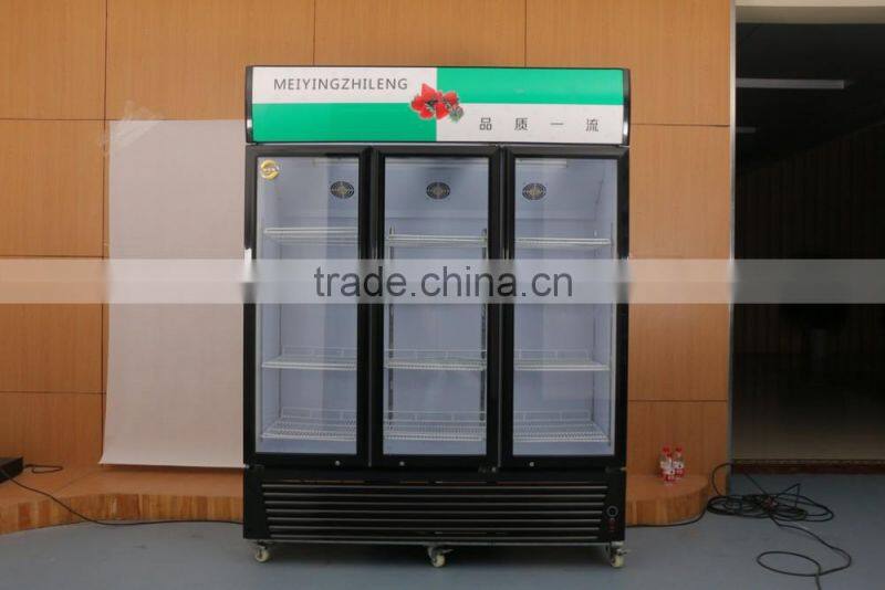2016 Hot sale vertical beer beverage coke display cooler with CE certificate vertical bottle display cooler