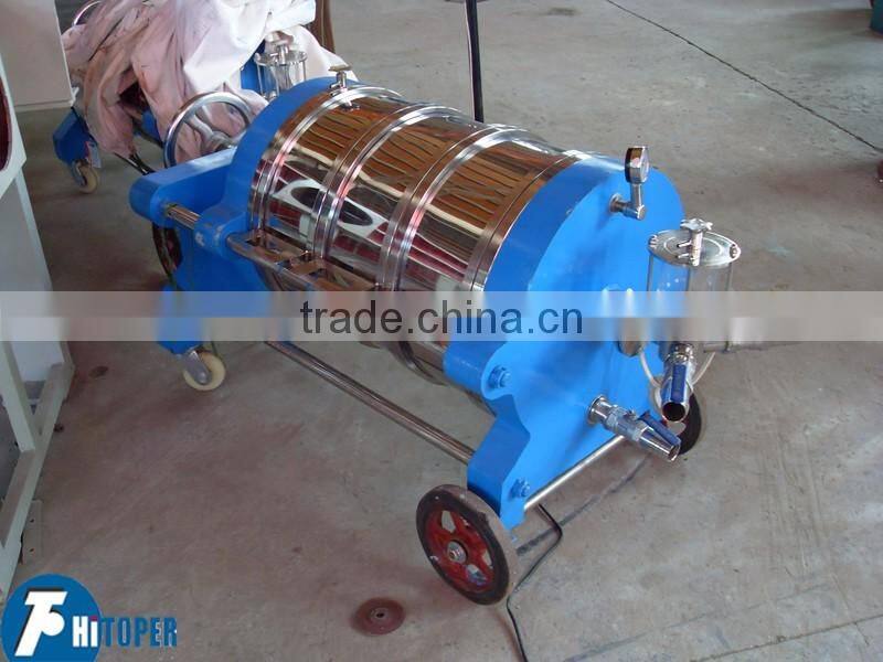 Horizontal diatomite filter portable, wine filtering press