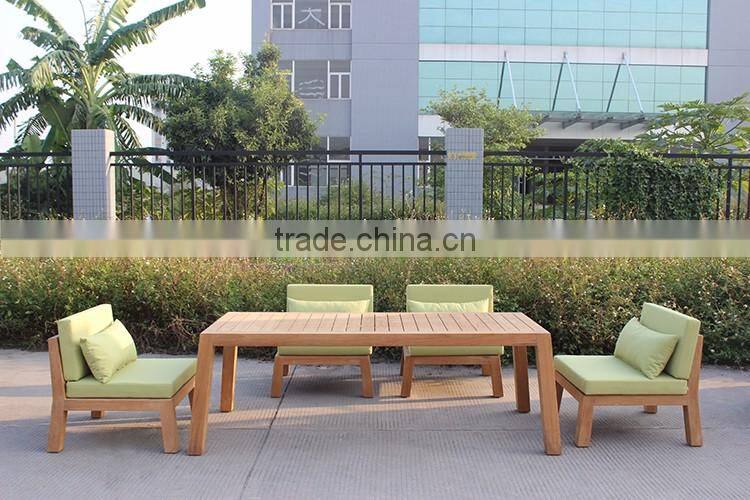 Teak Wood Furniture Outdoor Wood Dining Table Set