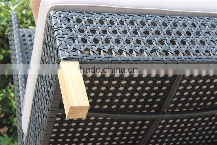 Cow eye weaving rattan armless chair