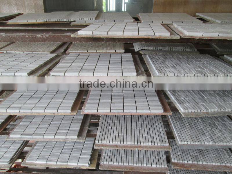 China White Wooden marble Mosaic Tile