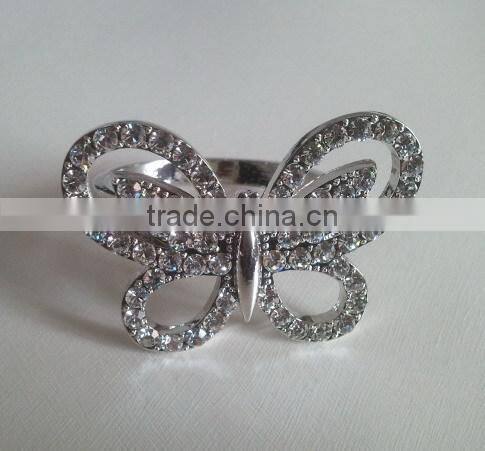 epoxy resin painted butterfly napkin ring