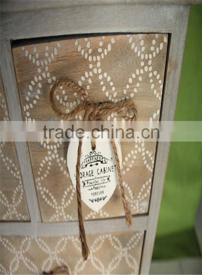 Unfinished recycled solid wood kids furniture for 6 hole