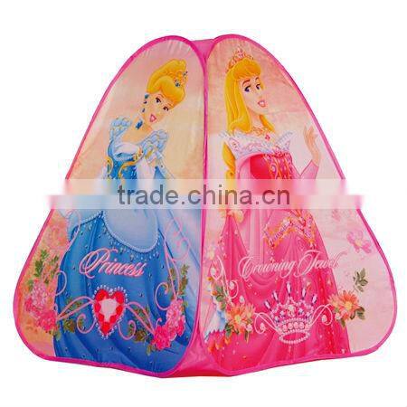 Hot selling cartoon printing child play tent Mini cubby house