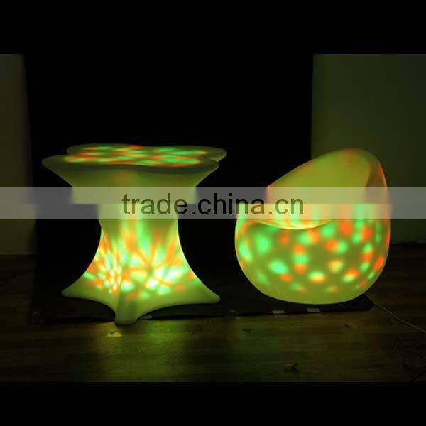 popular Plastic Material plastic led chairs with arms