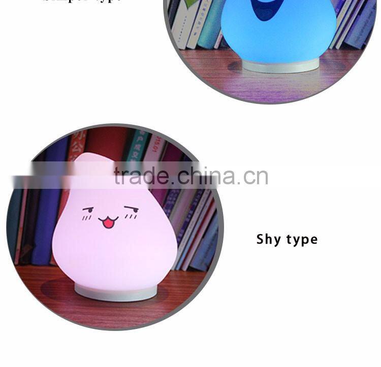 Summer new arrival led manual night light creative rechargeable lamp