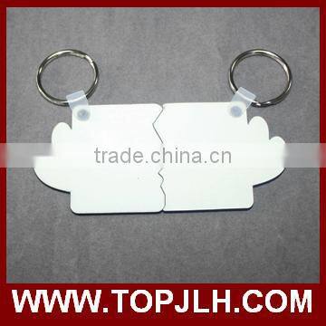 2017 Hot sell custom printed key ring/blank MDF key chain for sublimation