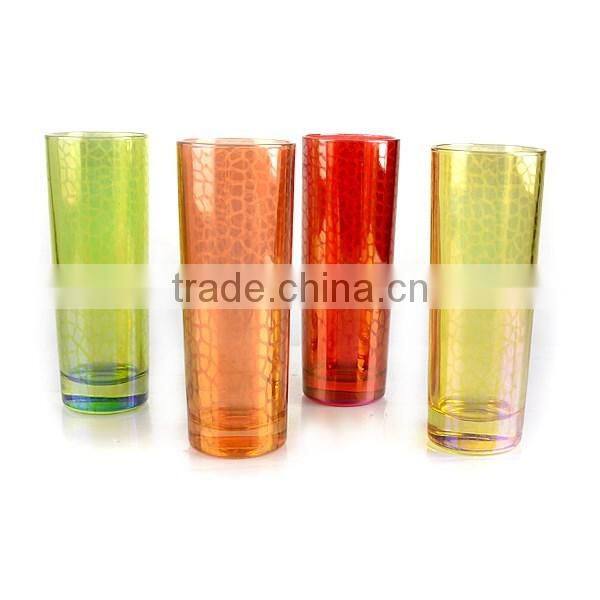 14oz tall water glass cup christmas holiday cooler drinking glass