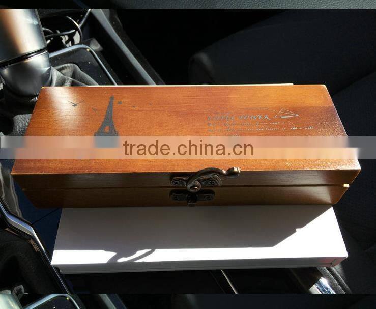 Wood look brown eyeglass case for sunglasses,glasses storage box,handmade box