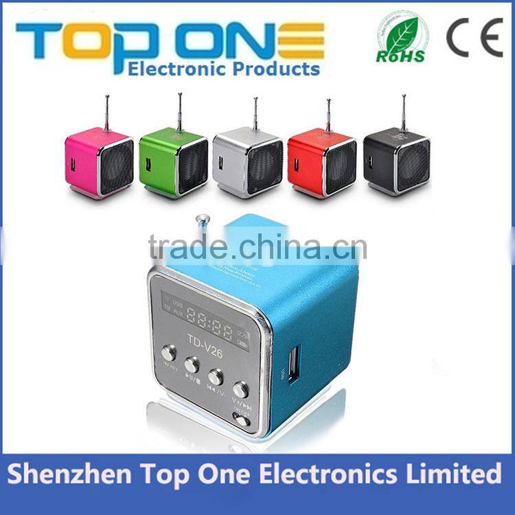 Lowest price Unique TF USB Mini Speaker With Music Player Portable FM Radio Stereo PC mp3 Speaker
