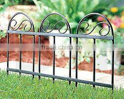 wrought iron garden fence