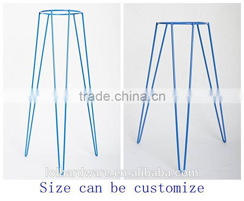 Indoor outdoor garden metal wire flower pot plant stand