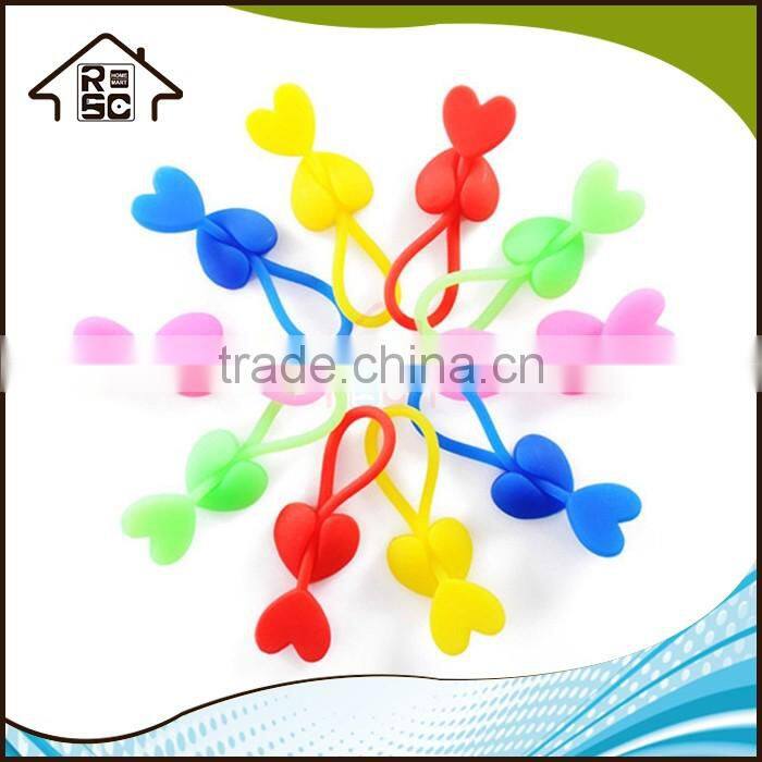 NBRSC Multifunctional Heart Shaped Silicone Food Bag Seal Clip Supplier