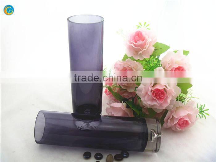 clear glass vases and cheap tall glass cylinder vases for home decoration