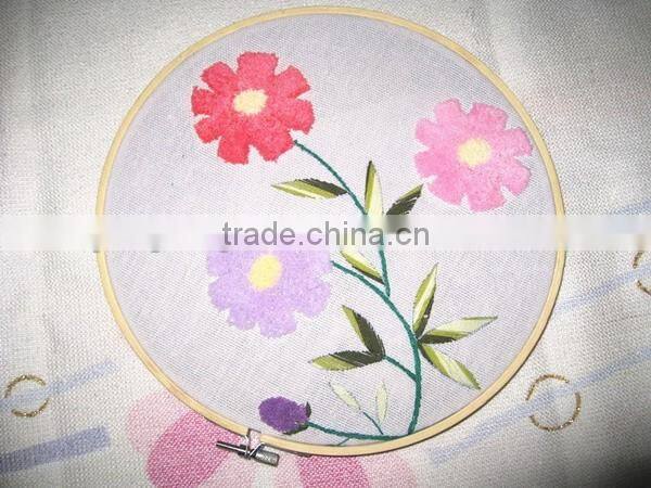 New products eco friendly circle round bamboo embroidery frames loop embroidery hoop for promotional gifts made in china
