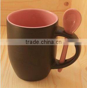 Ceramic color cup with scoop