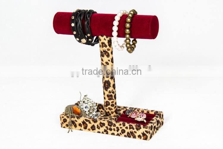Velvet bracelet display with ring box