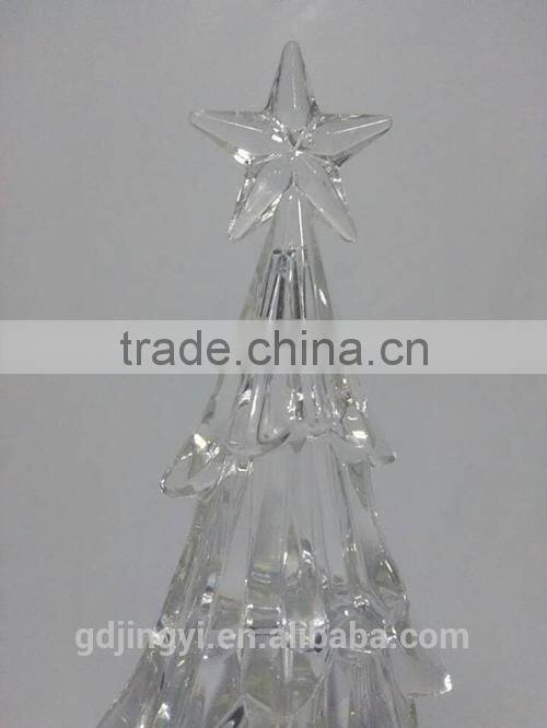 14.8inch New acrylic product transparent LED Lighted christmas tree for christmas decoration