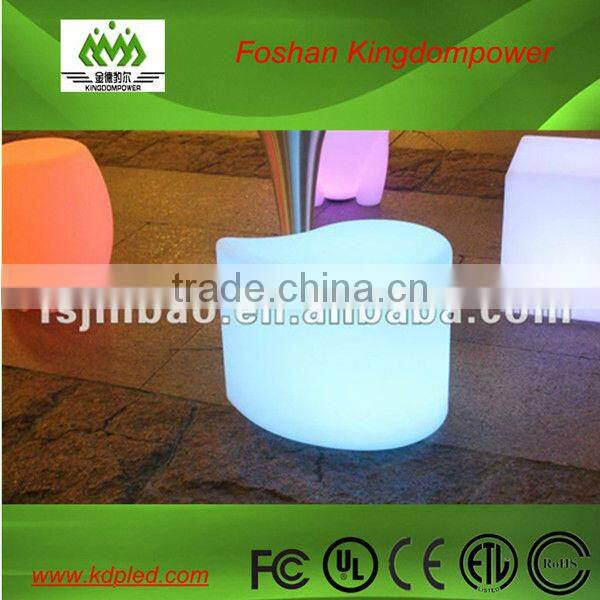 PE material outdoor lit furniture led seat